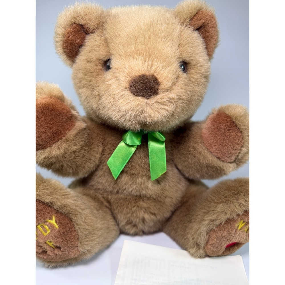 VTG Teddy Warm Heart Plush 11" Brown Microwaveable Stuffed Animal